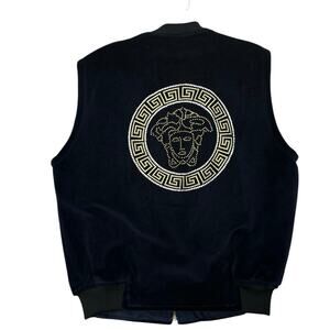 Dapper Dan VTG Authentic 90s Velvet NAVY BLUE Vest SIZE M/L